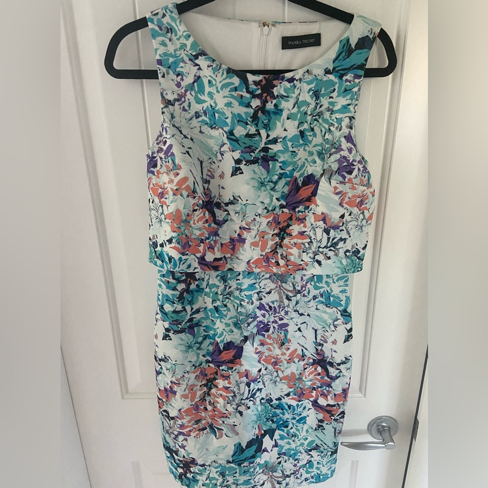 Ivanka Trump Floral Sleeveless Dress looks like skirt and top